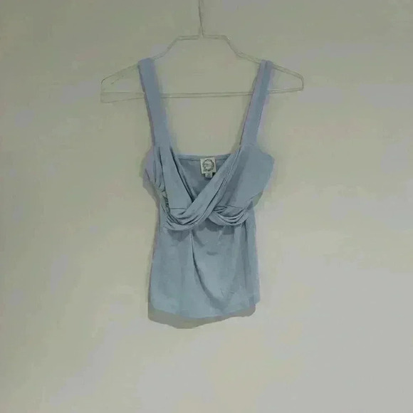 Blue Rain Light Blue Criss Cross Crop Size Medium Like New - Picture 1 of 1